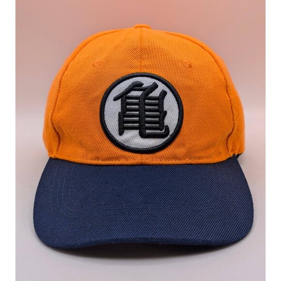 Dragon Ball Z Kanji Master Roshi Turtle School Orange Strap Back Hat Cap - Picture 2 of 4